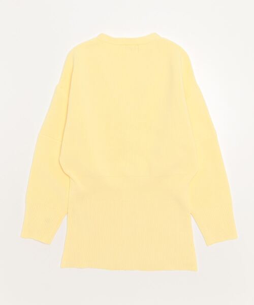 DROIT BELLO（ドロイトベロ）の「DROIT BELLO（ドロイトベロ）リブカーデ（カーディガン/ボレロ・レディース・ベージュ/イエロー・F）」の3枚目の写真