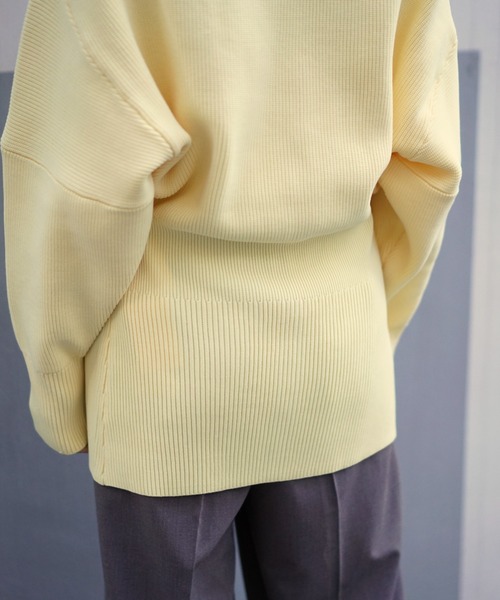 DROIT BELLO（ドロイトベロ）の「DROIT BELLO（ドロイトベロ）リブカーデ（カーディガン/ボレロ・レディース・ベージュ/イエロー・F）」の10枚目の写真