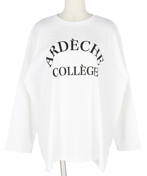coca(coca)(コカ)の「ビッグシルエットプリントロンTee(Tシャツ/カットソー・レディース・ホワイト/ライトグレー/ブラック・ONE SIZE)」の17枚目の写真