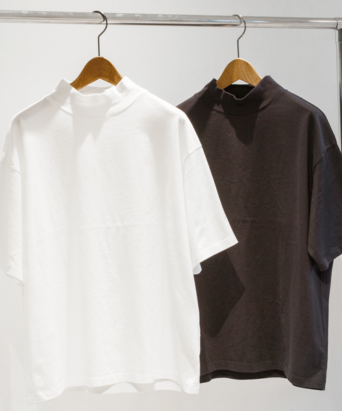 BEAUTY&YOUTH UNITED ARROWS（ビューティーアンドユースユナイテッドアローズ）の「BY ∴ ワイド ハイネック ハーフスリーブ MADE IN JAPAN カットソー  ◆（Tシャツ/カットソー・メンズ・ホワイト/ネイビー・SMALL/MEDIUM/LARGE）」の11枚目の写真