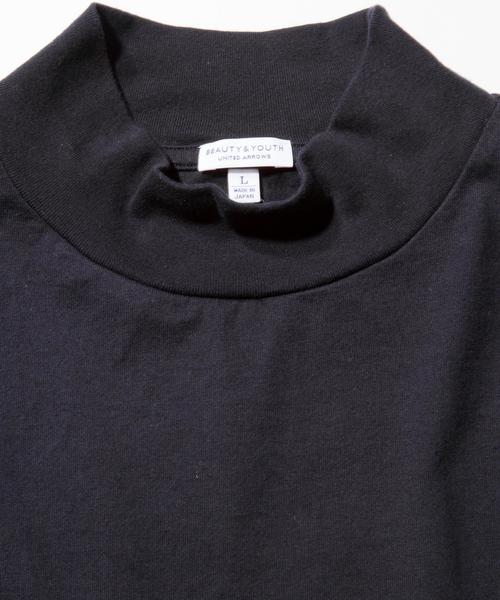 BEAUTY&YOUTH UNITED ARROWS（ビューティーアンドユースユナイテッドアローズ）の「BY ∴ ワイド ハイネック ハーフスリーブ MADE IN JAPAN カットソー  ◆（Tシャツ/カットソー・メンズ・ホワイト/ネイビー・SMALL/MEDIUM/LARGE）」の8枚目の写真