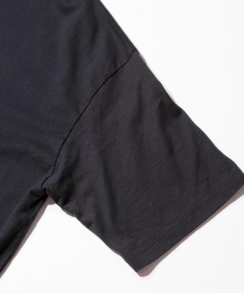 BEAUTY&YOUTH UNITED ARROWS（ビューティーアンドユースユナイテッドアローズ）の「BY ∴ ワイド ハイネック ハーフスリーブ MADE IN JAPAN カットソー  ◆（Tシャツ/カットソー・メンズ・ホワイト/ネイビー・SMALL/MEDIUM/LARGE）」の9枚目の写真