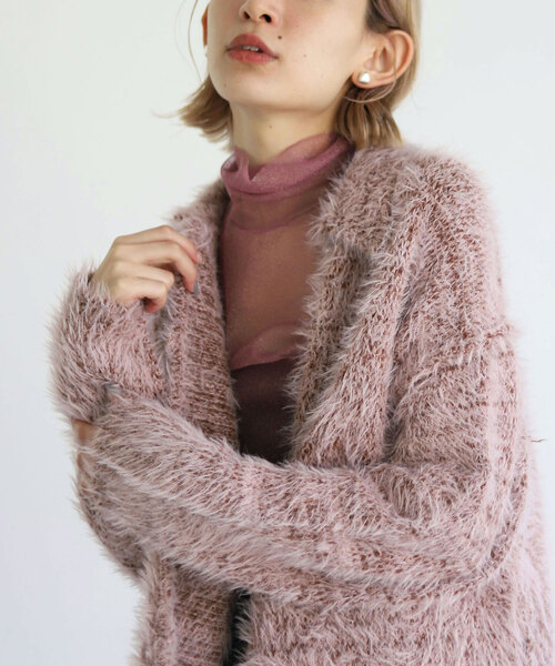 SLOBE citron.（スローブシトロン）の「SLOBE citron.ラメチュールタートル（Tシャツ/カットソー・レディース・ピンク/ブラウン/イエロー・FREE）」の3枚目の写真