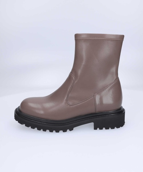 ORiental TRaffic（オリエンタルトラフィック）の「【ORiental TRaffic】タンクソールストレッチブーツ（ブーツ・レディース・ブラック/グレー・L/M/XL/S）」の3枚目の写真