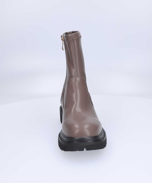 ORiental TRaffic（オリエンタルトラフィック）の「【ORiental TRaffic】タンクソールストレッチブーツ（ブーツ・レディース・ブラック/グレー・L/M/XL/S）」の5枚目の写真