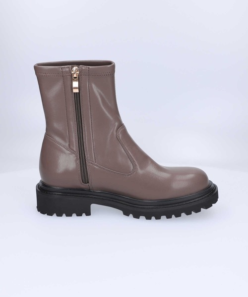 ORiental TRaffic（オリエンタルトラフィック）の「【ORiental TRaffic】タンクソールストレッチブーツ（ブーツ・レディース・ブラック/グレー・L/M/XL/S）」の6枚目の写真