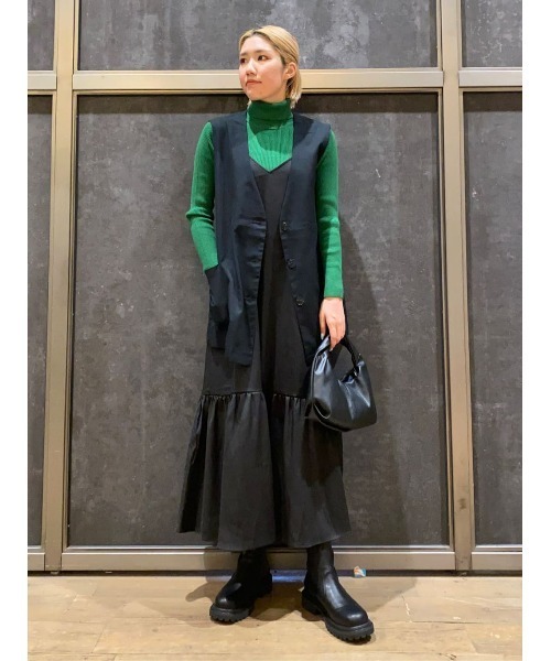 ORiental TRaffic（オリエンタルトラフィック）の「【ORiental TRaffic】タンクソールストレッチブーツ（ブーツ・レディース・ブラック/グレー・L/M/XL/S）」の11枚目の写真