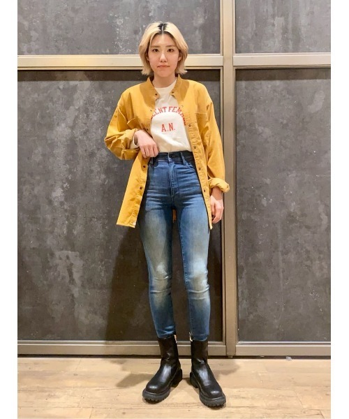 ORiental TRaffic（オリエンタルトラフィック）の「【ORiental TRaffic】タンクソールストレッチブーツ（ブーツ・レディース・ブラック/グレー・L/M/XL/S）」の13枚目の写真