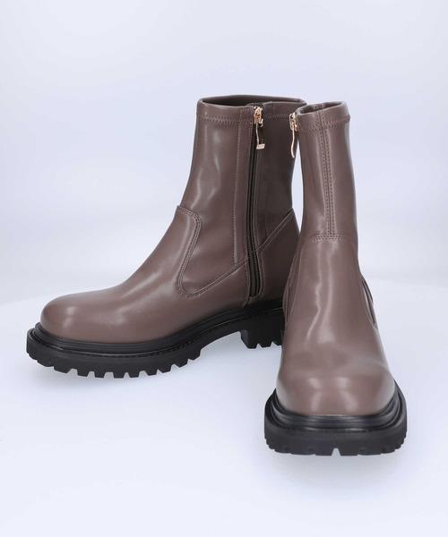 ORiental TRaffic（オリエンタルトラフィック）の「【ORiental TRaffic】タンクソールストレッチブーツ（ブーツ・レディース・ブラック/グレー・L/M/XL/S）」の18枚目の写真