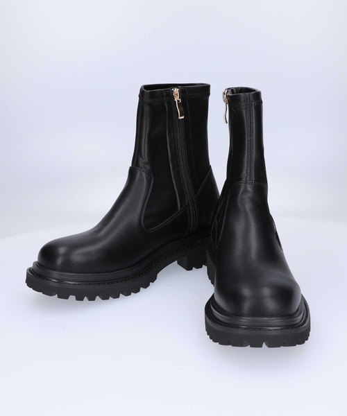 ORiental TRaffic（オリエンタルトラフィック）の「【ORiental TRaffic】タンクソールストレッチブーツ（ブーツ・レディース・ブラック/グレー・L/M/XL/S）」の17枚目の写真