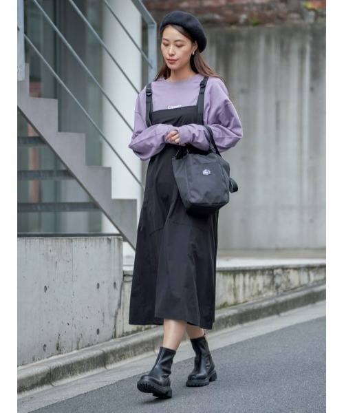 ORiental TRaffic（オリエンタルトラフィック）の「【ORiental TRaffic】タンクソールストレッチブーツ（ブーツ・レディース・ブラック/グレー・L/M/XL/S）」の20枚目の写真