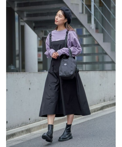 ORiental TRaffic（オリエンタルトラフィック）の「【ORiental TRaffic】タンクソールストレッチブーツ（ブーツ・レディース・ブラック/グレー・L/M/XL/S）」の21枚目の写真