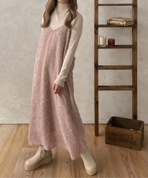 【apres jour clair】ジャガードストレートキャミワンピース【ZOZOTOWN限定アイテム】