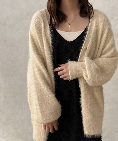 apres jour clair（アプレジュールクレア）の「【apres jour clair】ジャガードストレートキャミワンピース【ZOZOTOWN限定アイテム】（ワンピース・レディース・アイボリー/ラベンダー/ブラック・フリー/X-LARGE）」の14枚目の写真