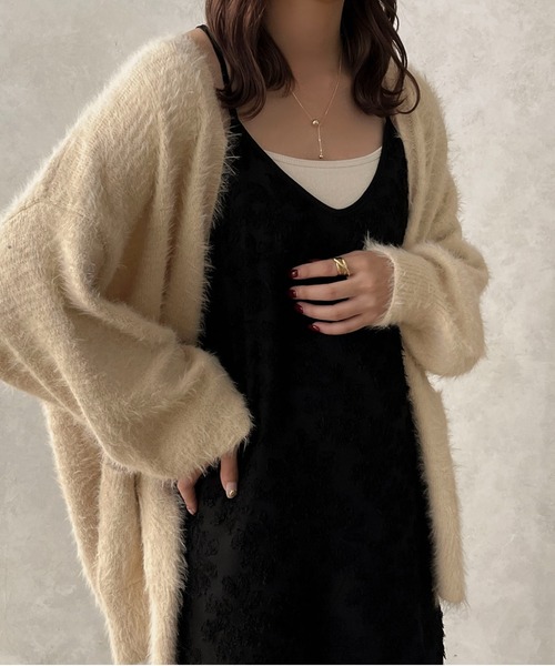 apres jour clair（アプレジュールクレア）の「【apres jour clair】ジャガードストレートキャミワンピース【ZOZOTOWN限定アイテム】（ワンピース・レディース・アイボリー/ラベンダー/ブラック・フリー/X-LARGE）」の15枚目の写真