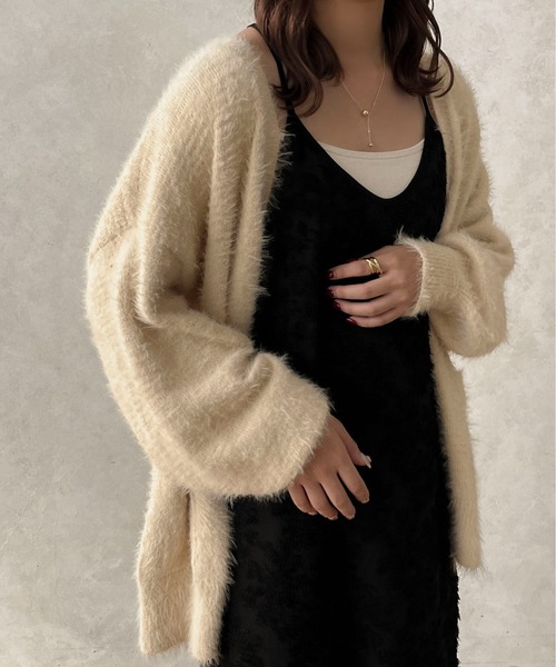 apres jour clair（アプレジュールクレア）の「【apres jour clair】ジャガードストレートキャミワンピース【ZOZOTOWN限定アイテム】（ワンピース・レディース・アイボリー/ラベンダー/ブラック・フリー/X-LARGE）」の16枚目の写真