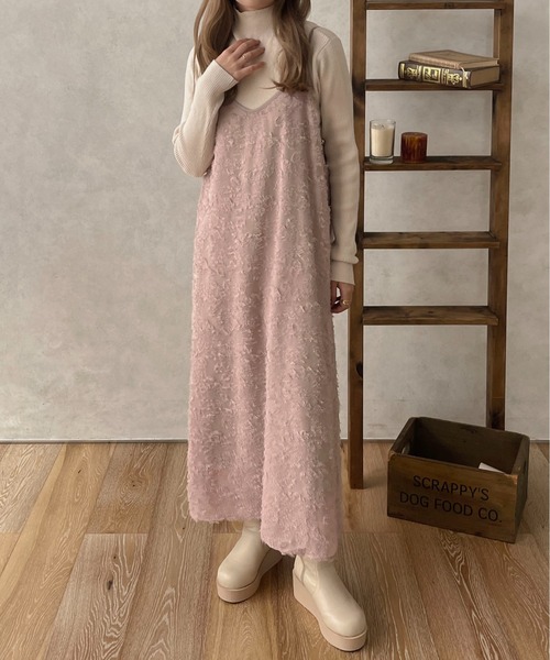 apres jour clair（アプレジュールクレア）の「【apres jour clair】ジャガードストレートキャミワンピース【ZOZOTOWN限定アイテム】（ワンピース・レディース・アイボリー/ラベンダー/ブラック・フリー/X-LARGE）」の17枚目の写真