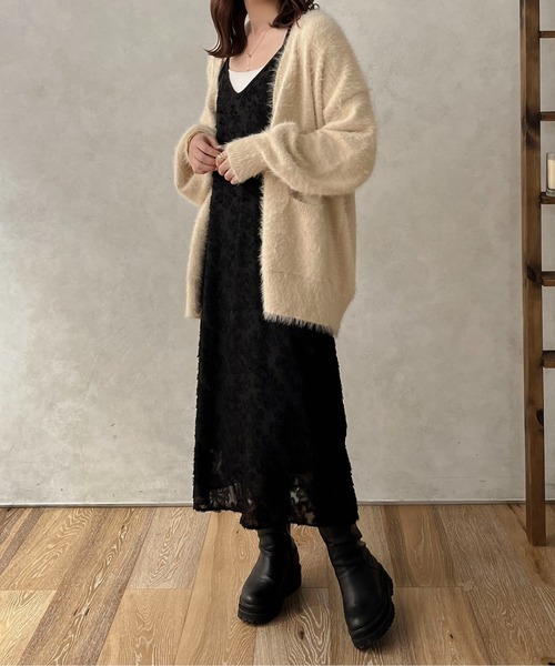 apres jour clair（アプレジュールクレア）の「【apres jour clair】ジャガードストレートキャミワンピース【ZOZOTOWN限定アイテム】（ワンピース・レディース・アイボリー/ラベンダー/ブラック・フリー/X-LARGE）」の22枚目の写真