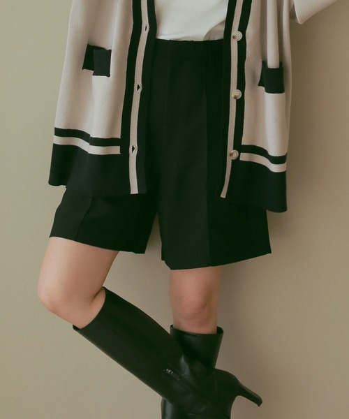 N WITH.（エヌウィズ）の「スタンダードショートパンツ（その他パンツ・レディース・ブラウン/ブラック・S/M）」の4枚目の写真