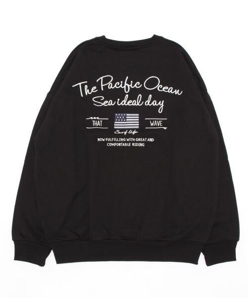 Mac-House(マックハウス)の「UNDERWRAPS アンダーラップス バック刺繍ビッグトレーナー(スウェット・レディース・ベージュ/カーキ/ブラック・フリー)」の20枚目の写真