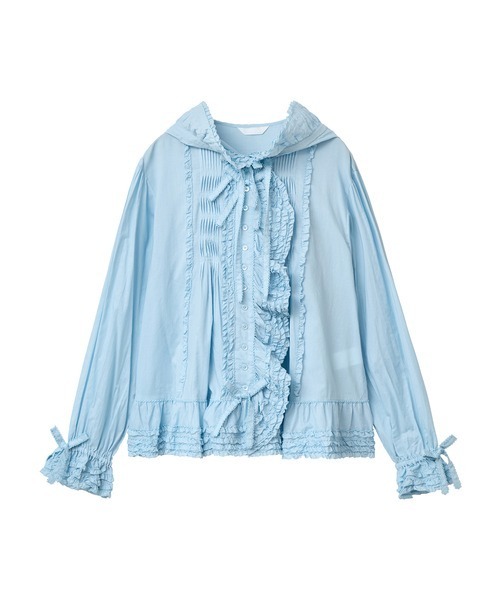 PINK HOUSE（ピンクハウス）の「うさぎの耳付きフードブラウス（シャツ