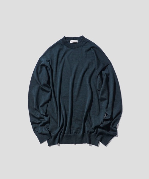 THE TOKYO（ザトウキョウ）の「【THE TOKYO/ザトウキョウ】Wool High Gauge C/N Knit PO / ウールハイゲージクルーネックニット（ニット/セーター・メンズ・ブラック/ダークネイビー/ブラウン・44/46/48）」の3枚目の写真