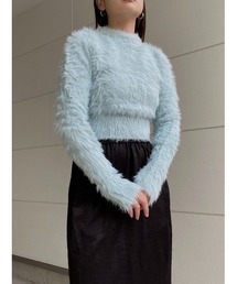 Fuwa fuwa cropd knit