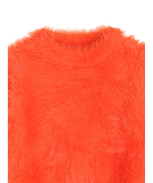 AMAIL（アマイル）の「Fuwa fuwa cropd knit（ニット/セーター・レディース・オレンジ/アイボリー/ブルー・FREE）」の20枚目の写真