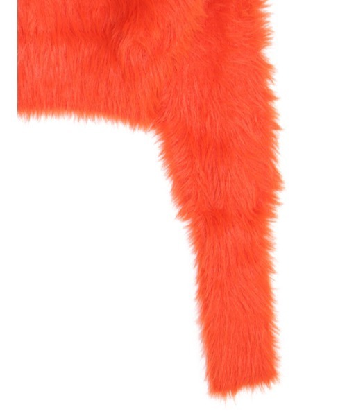 AMAIL（アマイル）の「Fuwa fuwa cropd knit（ニット/セーター・レディース・オレンジ/アイボリー/ブルー・FREE）」の21枚目の写真