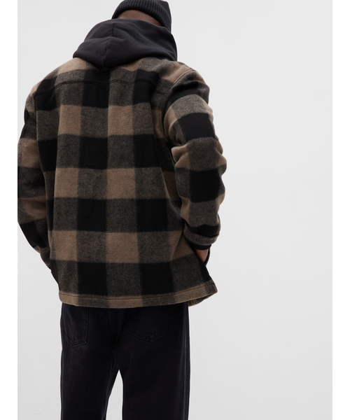 GAP(ギャップ)の「フリースコージーシャツ(シャツ/ブラウス・メンズ・ベージュ/レッド・S/M/L/XL/XS)」の3枚目の写真