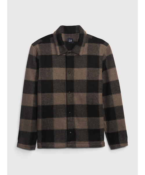 GAP(ギャップ)の「フリースコージーシャツ(シャツ/ブラウス・メンズ・ベージュ/レッド・S/M/L/XL/XS)」の5枚目の写真