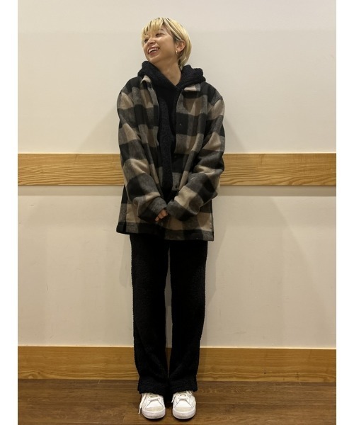 GAP(ギャップ)の「フリースコージーシャツ(シャツ/ブラウス・メンズ・ベージュ/レッド・S/M/L/XL/XS)」の8枚目の写真