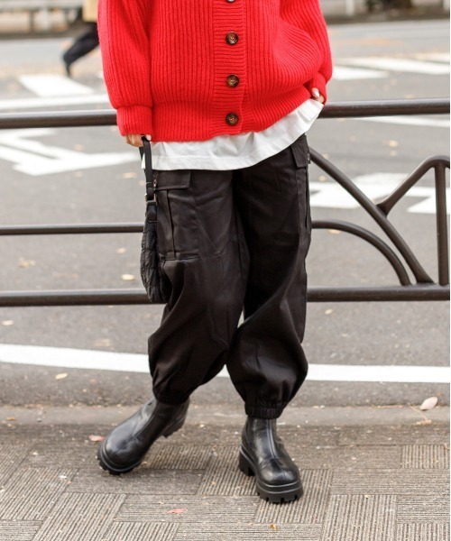 SpRay（スプレイ）の「カーゴパンツ（カーゴパンツ・レディース・ダークグレー/ブラック/カーキ・FREE）」の7枚目の写真