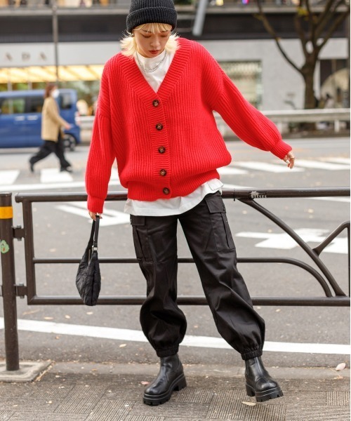 SpRay（スプレイ）の「カーゴパンツ（カーゴパンツ・レディース・ダークグレー/ブラック/カーキ・FREE）」の9枚目の写真