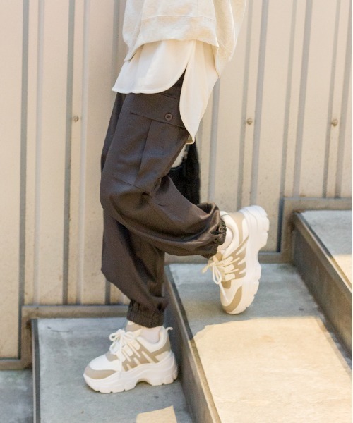 SpRay（スプレイ）の「カーゴパンツ（カーゴパンツ・レディース・ダークグレー/ブラック/カーキ・FREE）」の21枚目の写真