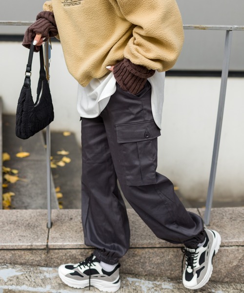 SpRay（スプレイ）の「カーゴパンツ（カーゴパンツ・レディース・ダークグレー/ブラック/カーキ・FREE）」の14枚目の写真