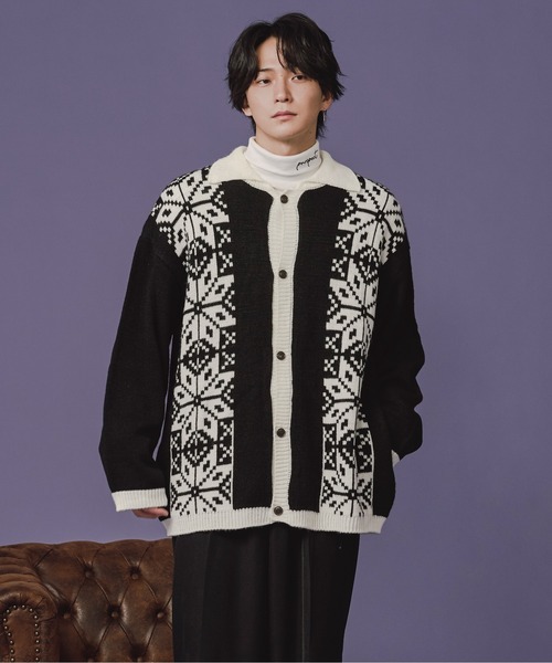 ロエン×セマンティックデザイン☠ラビッファー付き ニットカーディガン パーカー・カーディガン | IKG crossing