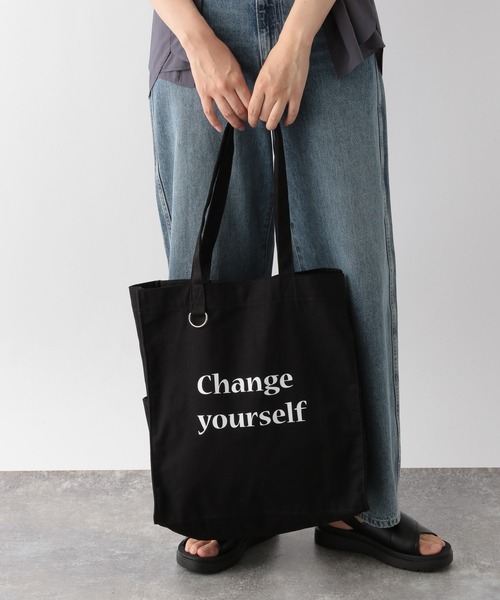 GLOBAL WORK（グローバルワーク）の「推しごとマルチWAYトート/175412（トートバッグ・レディース・ブラック/ライトブルー/ライトパープル/ベージュ/ベビーピンク/レオパード/オフホワイト/グレー/ホワイト系その他3/その他/ブラック系その他/パープル系その他・ONE SIZE）」の4枚目の写真