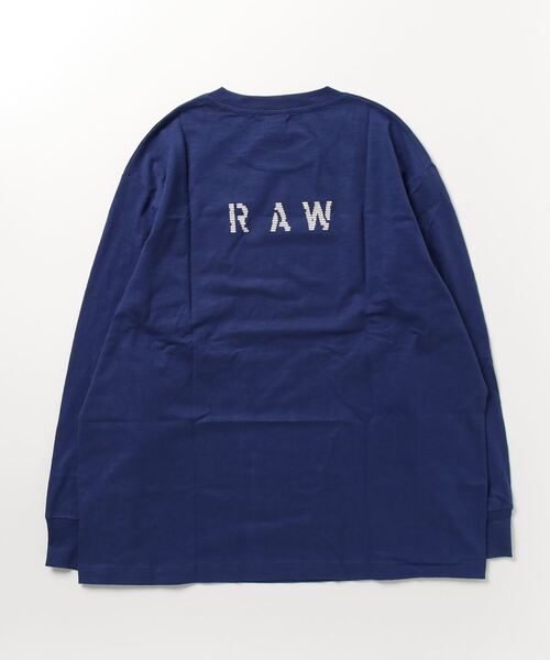 G-STAR(ジースター)の「BACK GRAPHIC BOXY T-SHIRT/ロンT/オーバーサイズ/バックプリント(Tシャツ/カットソー・メンズ・ホワイト/グリーン/ブルー・LARGE/MEDIUM/SMALL/X-LARGE/X-SMALL)」の18枚目の写真