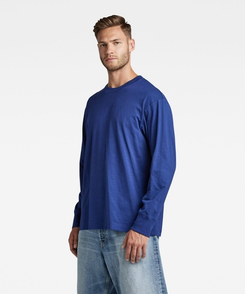 G-STAR(ジースター)の「BACK GRAPHIC BOXY T-SHIRT/ロンT/オーバーサイズ/バックプリント(Tシャツ/カットソー・メンズ・ホワイト/グリーン/ブルー・LARGE/MEDIUM/SMALL/X-LARGE/X-SMALL)」の19枚目の写真