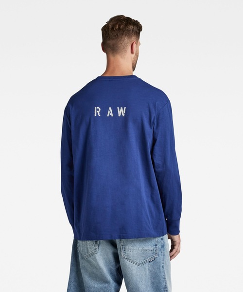 G-STAR(ジースター)の「BACK GRAPHIC BOXY T-SHIRT/ロンT/オーバーサイズ/バックプリント(Tシャツ/カットソー・メンズ・ホワイト/グリーン/ブルー・LARGE/MEDIUM/SMALL/X-LARGE/X-SMALL)」の20枚目の写真