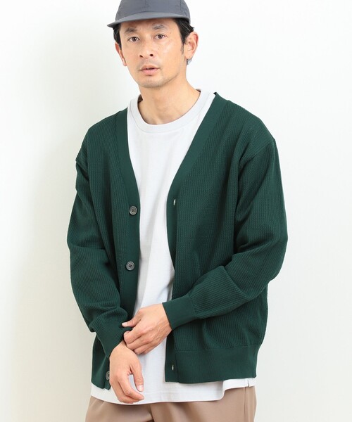 B:MING by BEAMS（ビーミングバイビームス）の「B:MING by BEAMS / 12ゲージ メッシュ カーディガン（カーディガン/ボレロ・メンズ・パープル/ブラウン系その他2/ブルー/ダークグリーン/ブラック・SMALL/MEDIUM/LARGE/X-LARGE）」の3枚目の写真