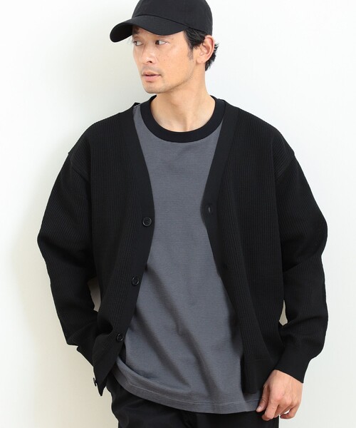 B:MING by BEAMS（ビーミングバイビームス）の「B:MING by BEAMS / 12ゲージ メッシュ カーディガン（カーディガン/ボレロ・メンズ・パープル/ブラウン系その他2/ブルー/ダークグリーン/ブラック・SMALL/MEDIUM/LARGE/X-LARGE）」の8枚目の写真