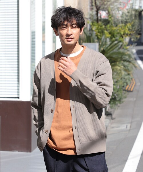 B:MING by BEAMS（ビーミングバイビームス）の「B:MING by BEAMS / 12ゲージ メッシュ カーディガン（カーディガン/ボレロ・メンズ・パープル/ブラウン系その他2/ブルー/ダークグリーン/ブラック・SMALL/MEDIUM/LARGE/X-LARGE）」の11枚目の写真