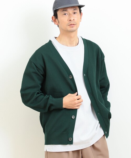 B:MING by BEAMS（ビーミングバイビームス）の「B:MING by BEAMS / 12ゲージ メッシュ カーディガン（カーディガン/ボレロ・メンズ・パープル/ブラウン系その他2/ブルー/ダークグリーン/ブラック・SMALL/MEDIUM/LARGE/X-LARGE）」の14枚目の写真