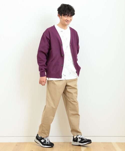 B:MING by BEAMS（ビーミングバイビームス）の「B:MING by BEAMS / 12ゲージ メッシュ カーディガン（カーディガン/ボレロ・メンズ・パープル/ブラウン系その他2/ブルー/ダークグリーン/ブラック・SMALL/MEDIUM/LARGE/X-LARGE）」の20枚目の写真