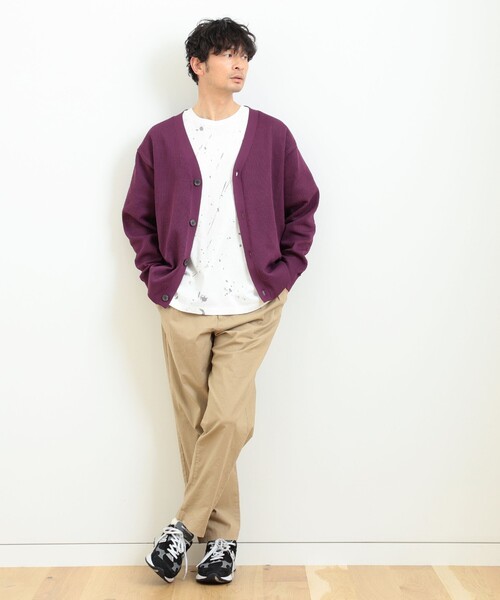 B:MING by BEAMS（ビーミングバイビームス）の「B:MING by BEAMS / 12ゲージ メッシュ カーディガン（カーディガン/ボレロ・メンズ・パープル/ブラウン系その他2/ブルー/ダークグリーン/ブラック・SMALL/MEDIUM/LARGE/X-LARGE）」の21枚目の写真