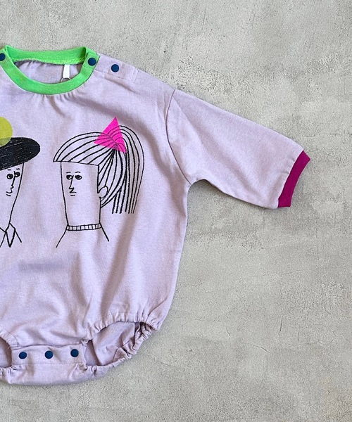 HOGAN RANCH WEAR（ホーガンランチウエア）の「ナガソデボディシャツ(70～80cm)（肌着・キッズ・オフホワイト/オレンジ/ラベンダー・70/80）」の4枚目の写真