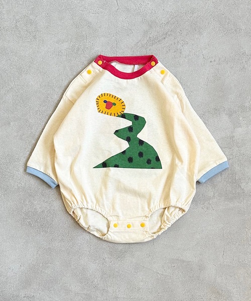 HOGAN RANCH WEAR（ホーガンランチウエア）の「ナガソデボディシャツ(70～80cm)（肌着・キッズ・オフホワイト/オレンジ/ラベンダー・70/80）」の8枚目の写真