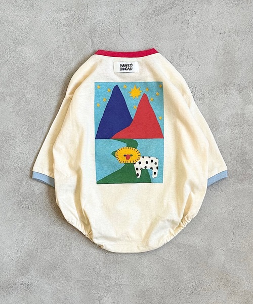 HOGAN RANCH WEAR（ホーガンランチウエア）の「ナガソデボディシャツ(70～80cm)（肌着・キッズ・オフホワイト/オレンジ/ラベンダー・70/80）」の9枚目の写真